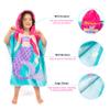 Toddler Hooded Beach Towel Coverup Cape Kids 100% Cotton Soft Quick Dry Absorbent Use for Swim Pool Bath Poncho Towels for 2 to 6 Years Old Children Size 24"x 47" in Full-Length (Fancy Mermai') view 3