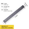 fowong Door Draft Stopper 38 Inch Weighted Under Door Draft Blocker Soundproofing Guard Wind Blocker with Hook Tapes for Easy Install, Grey view 3