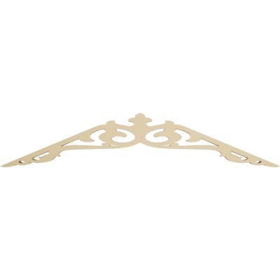 Ekena Millwork GPP036X008X100AMB Amber Architectural Grade PVC Gable Pediments, 36"W x 7 1/2"H x 1"P (5/12) Pitch