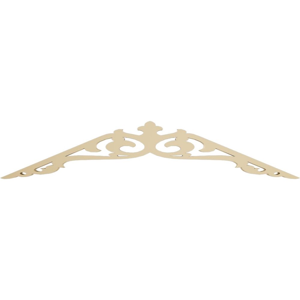 Ekena Millwork GPP036X008X100AMB Amber Architectural Grade PVC Gable Pediments, 36"W x 7 1/2"H x 1"P (5/12) Pitch