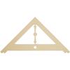 Ekena Millwork GPP036X018X100ART Artisan Architectural Grade PVC Gable Pediments, 36"W x 18"H x 1"P (12/12) Pitch view 1