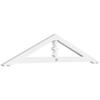 Ekena Millwork GPP036X008X100ART Artisan Architectural Grade PVC Gable Pediments, 36"W x 7 1/2"H x 1"P (5/12) Pitch view 1