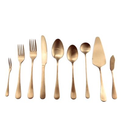 Gugrida Luxury 18/10 Stainless Steel Flatware Set Matte Black Silverware Set