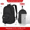 rickyh style School Backpack Travel Bag for Men & Women Lightweight College Back Pack with Laptop Compartmen view 3