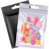 Hestya 200 Pieces Film Resealable Bags Polyester Odor Proof Bags Aluminum Foil Food Storage Metallic Flat Zipper Sealable Pouch for Small Business Candy Sample Packaging(3.1 x 5.1 Inch,Multicolor) view 4