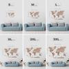 ENJOY THE WOOD 3D Wood World Map Wall Art Large Wall Dcor - World Travel Map - Any Occasion Gift Idea - Wall Art For Home & Kitchen or Office (Small, Terra) view 3