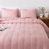 ANNA.Z HOME Twin Quilt Set, 2 Pieces Lightweight Microfiber Bedspread with 1 Pillow Sham, All Season Coverlet Bedding  Blush Pink Twin Set view 4