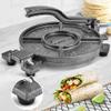 ARC Tortilla Press 10.4" Include 100 Pcs Parchment Paper, Cast Iron Tortilla Maker, Black Gray view 1