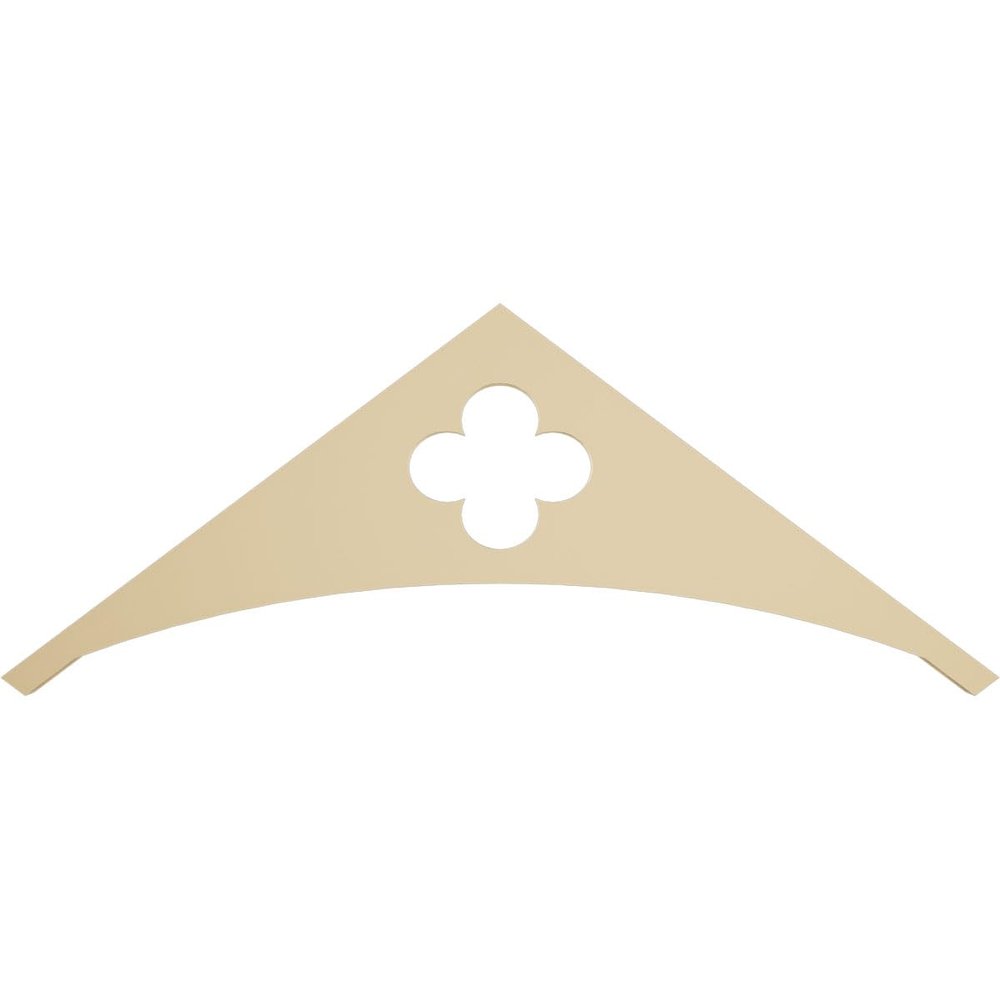 Ekena Millwork GPP036X014X100TUR Turner Architectural Grade PVC Gable Pediments, 36"W x 13 1/2"H x 1"P (9/12) Pitch
