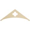 Ekena Millwork GPP036X014X100TUR Turner Architectural Grade PVC Gable Pediments, 36"W x 13 1/2"H x 1"P (9/12) Pitch view 1