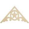 Ekena Millwork GPP036X021X100AUS Austin Architectural Grade PVC Gable Pediments, 36"W x 21"H x 1"P (14/12) Pitch view 1