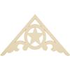 Ekena Millwork GPP036X021X100AUS Austin Architectural Grade PVC Gable Pediments, 36"W x 21"H x 1"P (14/12) Pitch view 4
