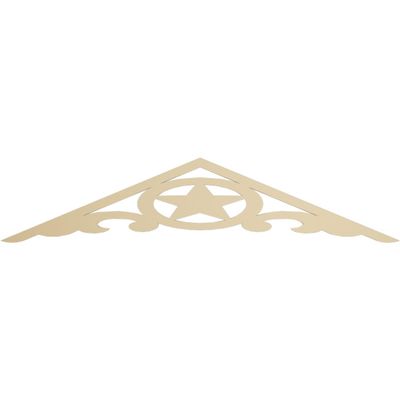 Ekena Millwork GPP060X013X100AUS Austin Architectural Grade PVC Gable Pediments, 60"W x 12 1/2"H x 1"P (5/12) Pitch