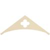 Ekena Millwork GPP060X023X100TUR Turner Architectural Grade PVC Gable Pediments, 60"W x 22 1/2"H x 1"P (9/12) Pitch view 4
