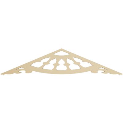 Ekena Millwork GPP036X008X100WAG Wagon Wheel Architectural Grade PVC Gable Pediments, 36"W x 7 1/2"H x 1"P (5/12) Pitch