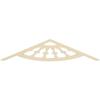 Ekena Millwork GPP036X008X100CWW Classic Wagon Wheel Architectural Grade PVC Gable Pediments, 36"W x 7 1/2"H x 1"P (5/12) Pitch view 4
