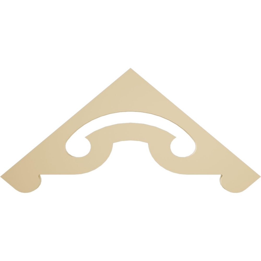 Ekena Millwork GPP036X015X100NOR Northwest Architectural Grade PVC Gable Pediments, 36"W x 15"H x 1"P (10/12) Pitch