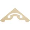 Ekena Millwork GPP036X015X100NOR Northwest Architectural Grade PVC Gable Pediments, 36"W x 15"H x 1"P (10/12) Pitch view 1