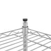5 Tier Wire Shelving Rack Storage Metal Shelf Wire Shelving Unit 72" Hx36 Wx14 D 1250 LBS Capacity Sturdy Steel Heavy Duty 5 Tier Layer Rack for Restaurant Garage Pantry Kitchen Garage Rack Chrome view 4