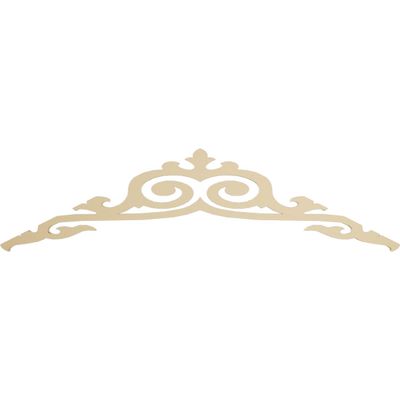 Ekena Millwork GPP060X015X100BAI Baile Architectural Grade PVC Gable Pediments, 60"W x 15"H x 1"P (6/12) Pitch
