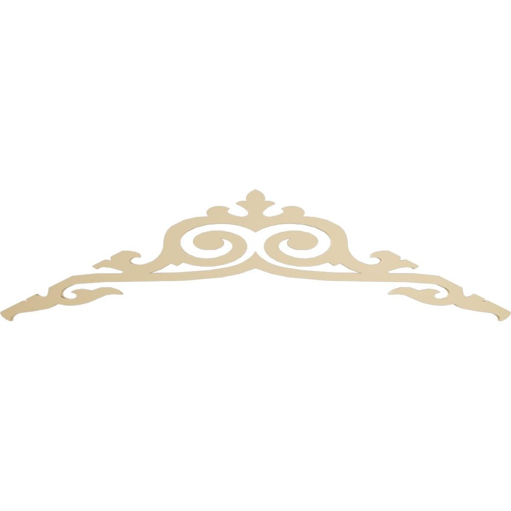Ekena Millwork GPP060X015X100BAI Baile Architectural Grade PVC Gable Pediments, 60"W x 15"H x 1"P (6/12) Pitch