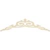 Ekena Millwork GPP060X015X100BAI Baile Architectural Grade PVC Gable Pediments, 60"W x 15"H x 1"P (6/12) Pitch view 4