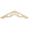 Ekena Millwork GPP036X009X100NOR Northwest Architectural Grade PVC Gable Pediments, 36"W x 9"H x 1"P (6/12) Pitch view 1