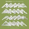 Ekena Millwork GPP036X009X100NOR Northwest Architectural Grade PVC Gable Pediments, 36"W x 9"H x 1"P (6/12) Pitch view 2