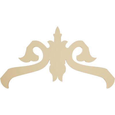 Ekena Millwork GPP036X021X100FLO Florence Architectural Grade PVC Gable Pediments, 36"W x 21"H x 1"P (14/12) Pitch