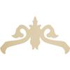Ekena Millwork GPP036X021X100FLO Florence Architectural Grade PVC Gable Pediments, 36"W x 21"H x 1"P (14/12) Pitch view 1