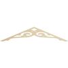 Ekena Millwork GPP060X013X100BOR Bordeaux Architectural Grade PVC Gable Pediments, 60"W x 12 1/2"H x 1"P (5/12) Pitch view 1