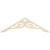 Ekena Millwork GPP060X018X100BOR Bordeaux Architectural Grade PVC Gable Pediments, 60"W x 17 1/2"H x 1"P (7/12) Pitch view 4
