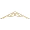 Ekena Millwork GPP048X012X100BOR Bordeaux Architectural Grade PVC Gable Pediments, 48"W x 12"H x 1"P (6/12) Pitch view 1