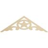 Ekena Millwork GPP060X020X100AUS Austin Architectural Grade PVC Gable Pediments, 60"W x 20"H x 1"P (8/12) Pitch view 1