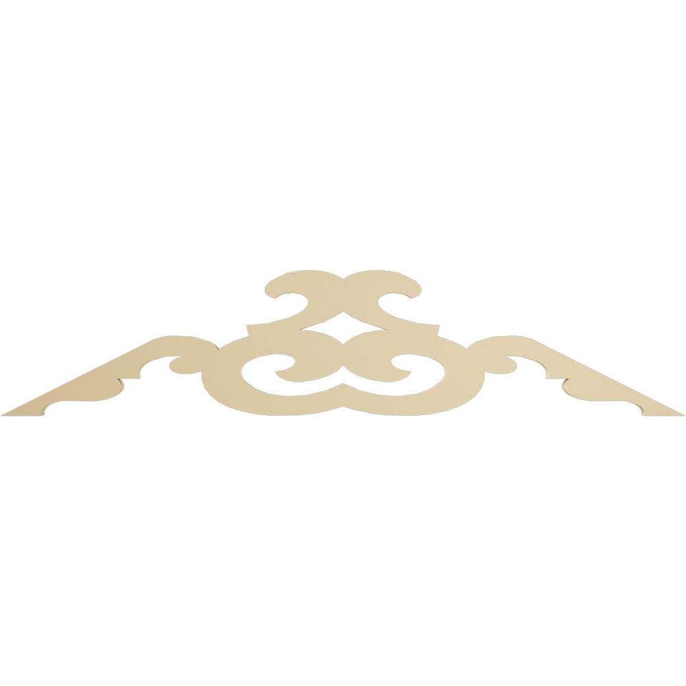 Ekena Millwork GPP060X015X100BEN Benson Architectural Grade PVC Gable Pediments, 60"W x 15"H x 1"P (6/12) Pitch