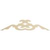 Ekena Millwork GPP060X015X100BEN Benson Architectural Grade PVC Gable Pediments, 60"W x 15"H x 1"P (6/12) Pitch view 1