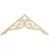 Ekena Millwork GPP048X020X100BOR Bordeaux Architectural Grade PVC Gable Pediments, 48"W x 20"H x 1"P (10/12) Pitch view 1