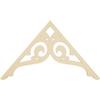Ekena Millwork GPP036X021X100BOR Bordeaux Architectural Grade PVC Gable Pediments, 36"W x 21"H x 1"P (14/12) Pitch view 4