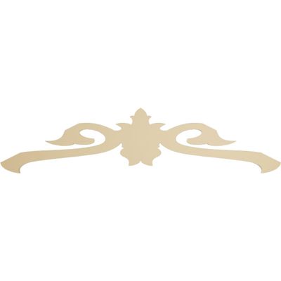 Ekena Millwork GPP060X015X100FLO Florence Architectural Grade PVC Gable Pediments, 60"W x 15"H x 1"P (6/12) Pitch