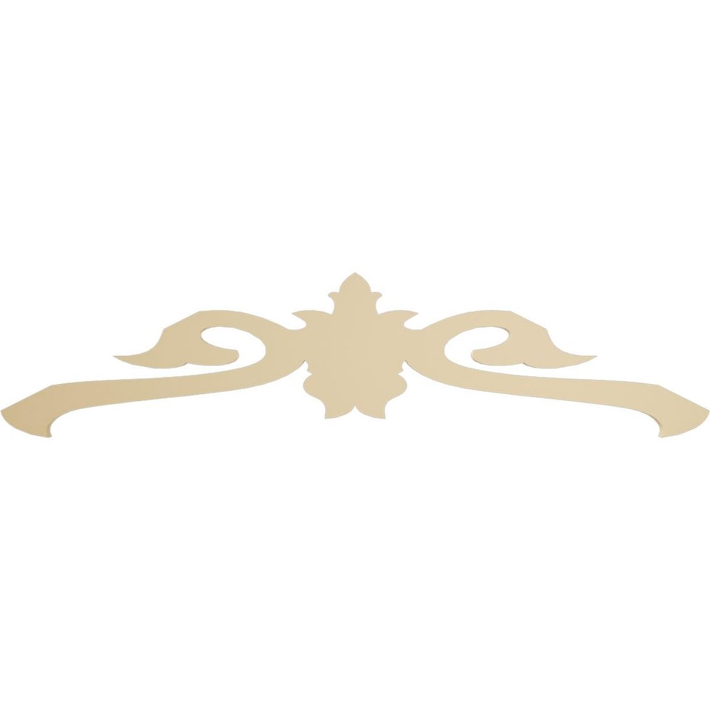Ekena Millwork GPP060X015X100FLO Florence Architectural Grade PVC Gable Pediments, 60"W x 15"H x 1"P (6/12) Pitch