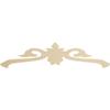 Ekena Millwork GPP060X015X100FLO Florence Architectural Grade PVC Gable Pediments, 60"W x 15"H x 1"P (6/12) Pitch view 1