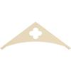 Ekena Millwork GPP048X018X100TUR Turner Architectural Grade PVC Gable Pediments, 48"W x 18"H x 1"P (9/12) Pitch view 4