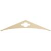 Ekena Millwork GPP072X015X100TUR Turner Architectural Grade PVC Gable Pediments, 72"W x 15"H x 1"P (5/12) Pitch view 1