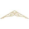 Ekena Millwork GPP048X014X100BOR Bordeaux Architectural Grade PVC Gable Pediments, 48"W x 14"H x 1"P (7/12) Pitch view 1