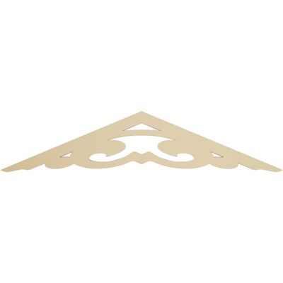 Ekena Millwork GPP036X008X100RIL Riley Architectural Grade PVC Gable Pediments, 36"W x 7 1/2"H x 1"P (5/12) Pitch