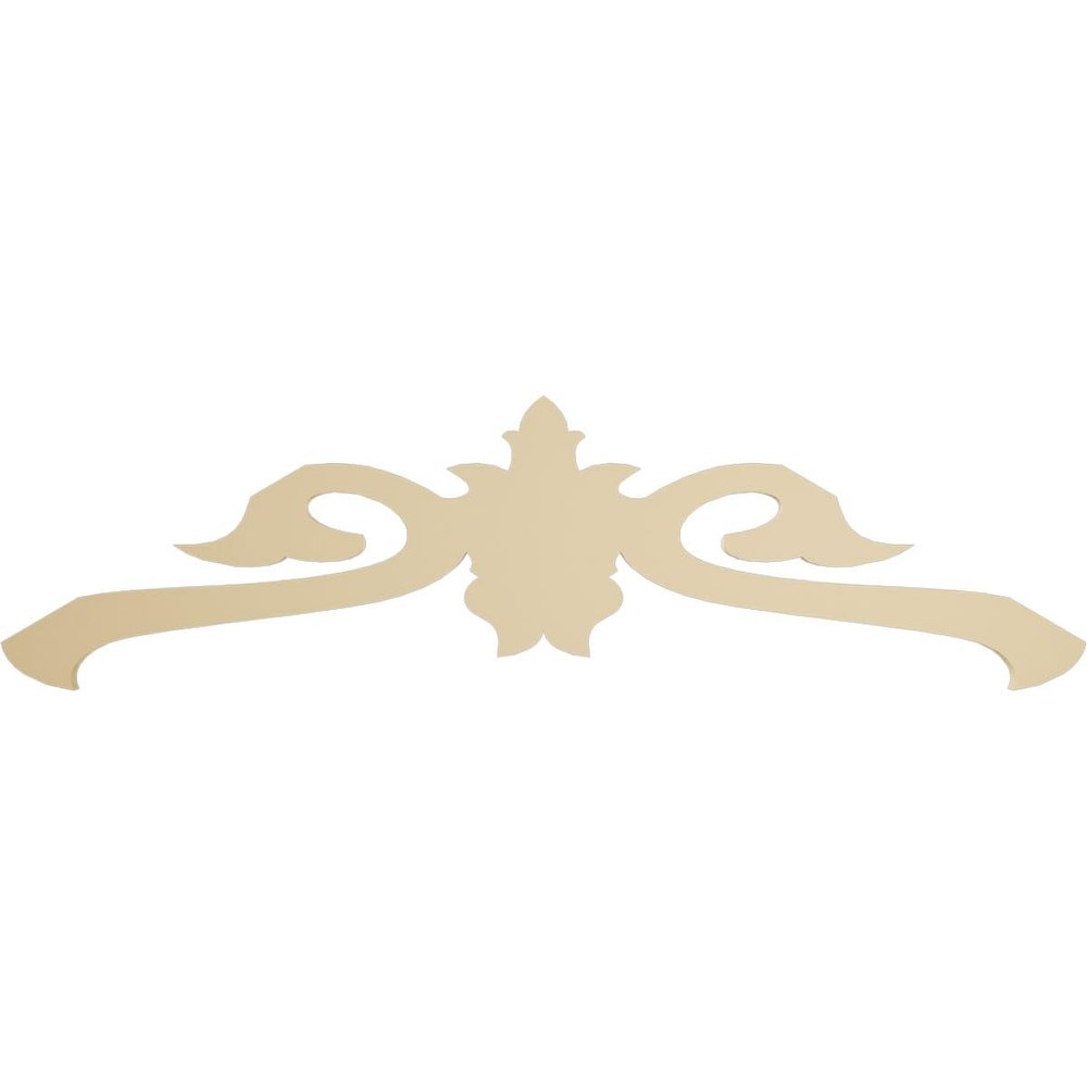 Ekena Millwork GPP060X018X100FLO Florence Architectural Grade PVC Gable Pediments, 60"W x 17 1/2"H x 1"P (7/12) Pitch
