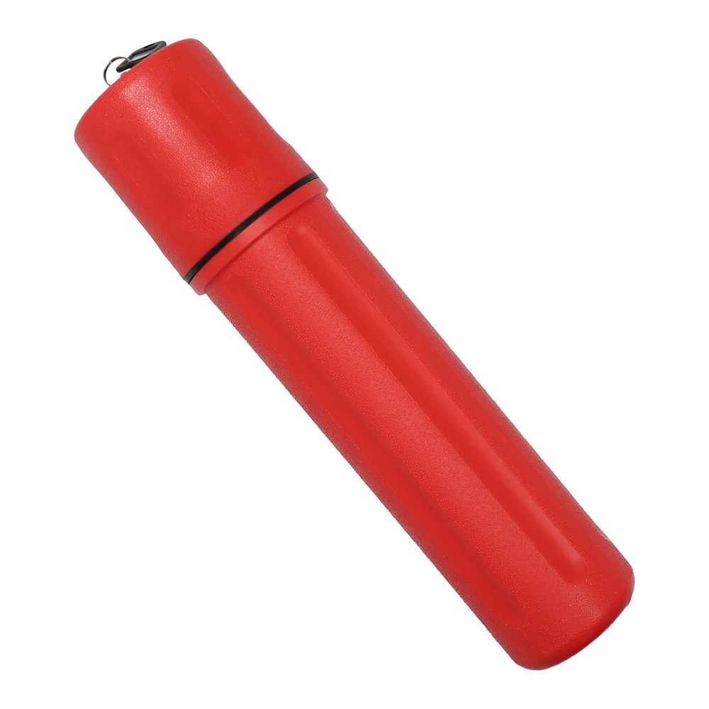 Blue Demon SMAW/Stick Welding Electrode Storage Tube, 14 inch, waterproof, airtight, made of high impact polyethylene, key tag included for easy labeling/organization, Red
