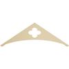 Ekena Millwork GPP036X012X100TUR Turner Architectural Grade PVC Gable Pediments, 36"W x 12"H x 1"P (8/12) Pitch view 1