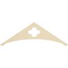 Ekena Millwork GPP036X012X100TUR Turner Architectural Grade PVC Gable Pediments, 36"W x 12"H x 1"P (8/12) Pitch view 4