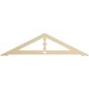 Ekena Millwork GPP060X015X100ART Artisan Architectural Grade PVC Gable Pediments, 60"W x 15"H x 1"P (6/12) Pitch view 1